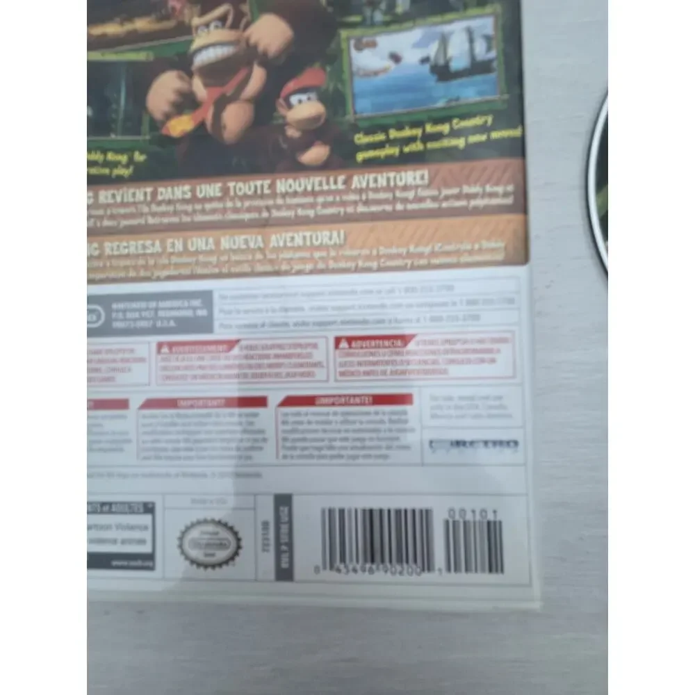 Donkey Kong Country Returns Wii Nintendo No Manual